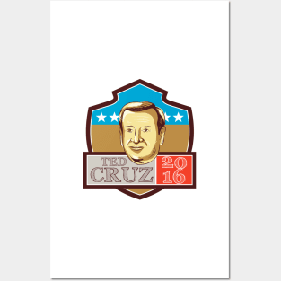 Ted Cruz President 2016 Republican Shield Posters and Art